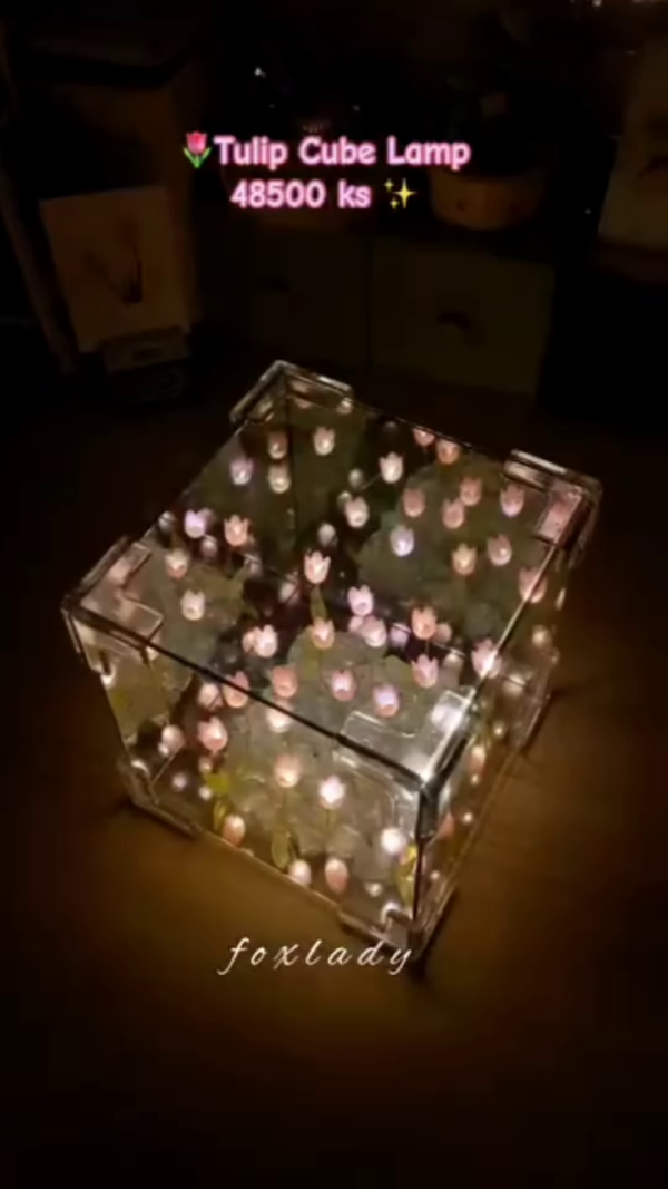 🌷 Tulip Cube LED Lamp - Image 4