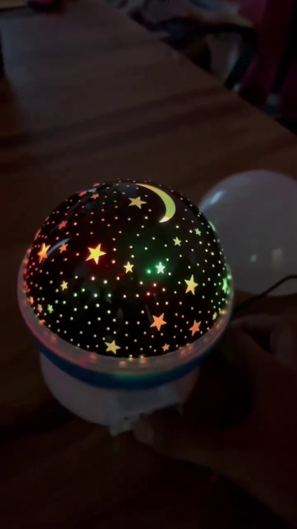 Rotating Star Projector Night Light – Multi-Color Galaxy Lamp - Image 2