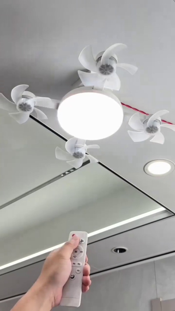 Remote-Controlled LED Ceiling Fan Light