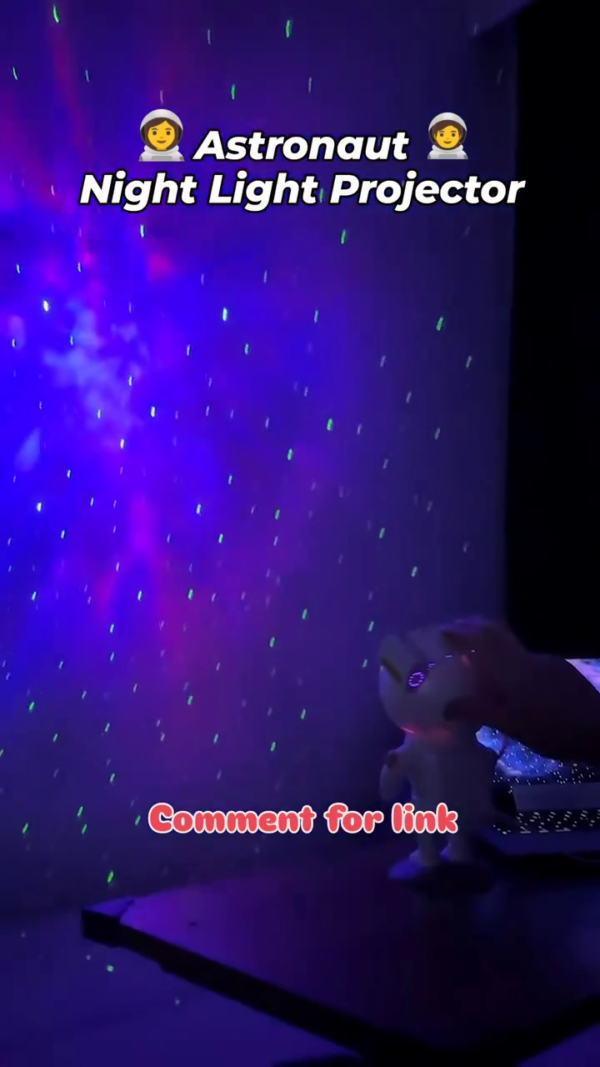 👩‍🚀 Astronaut Night Light Projector with Remote Control & Timer - Image 2