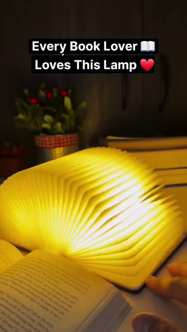 Folding Book Lamp ? Rechargeable LED Origami Light for Readers and Creatives - Image 3