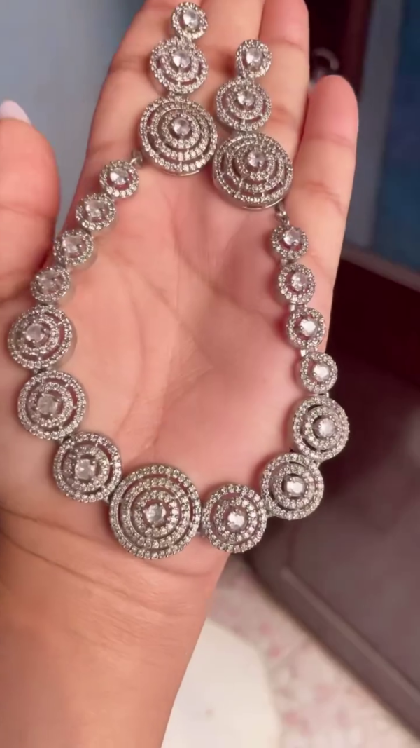 Art Deco Inspired Circular Crystal Bracelet